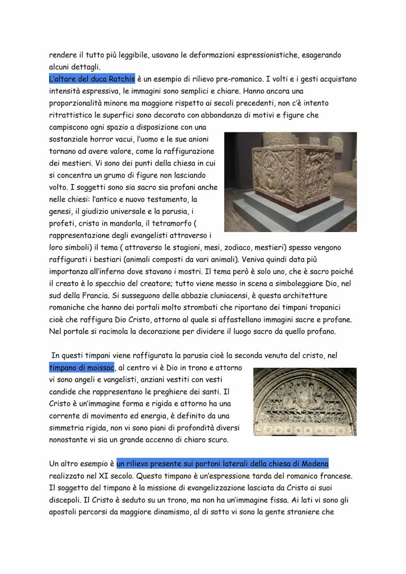 arte romanica.
L'arte romanica si sviluppa in Europa a partire dall'anno mille, a seconda di dove si
sviluppa ha aspetti diversi. L'Europa e