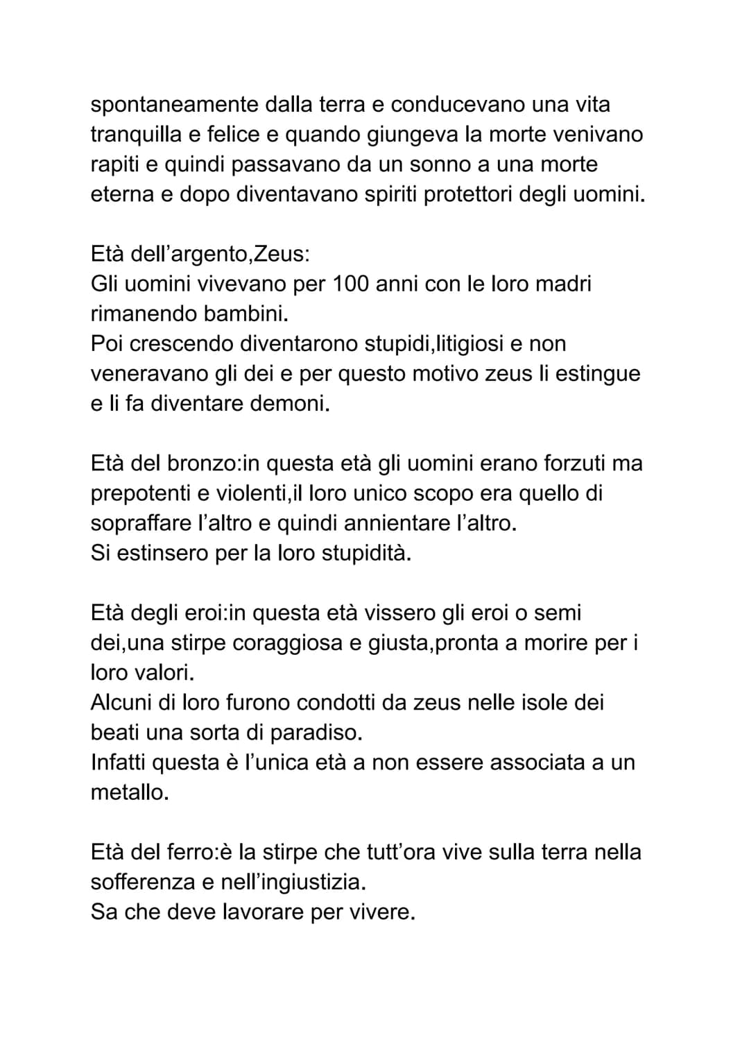 Esiodo
la vita
Abbiamo notizie certe sulla vita di Esiodo perché lui
stesso ne parla nelle sue opere. Suo padre era
commerciante ma in segui
