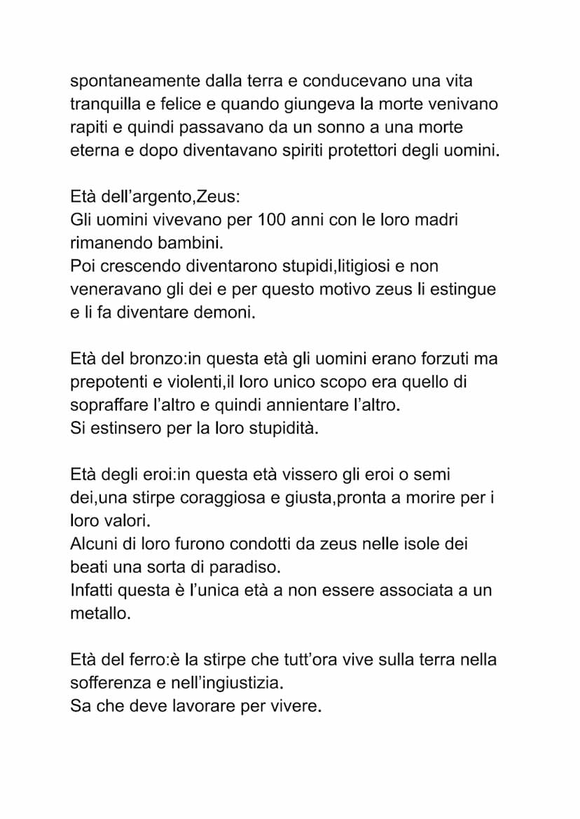 Esiodo
la vita
Abbiamo notizie certe sulla vita di Esiodo perché lui
stesso ne parla nelle sue opere. Suo padre era
commerciante ma in segui