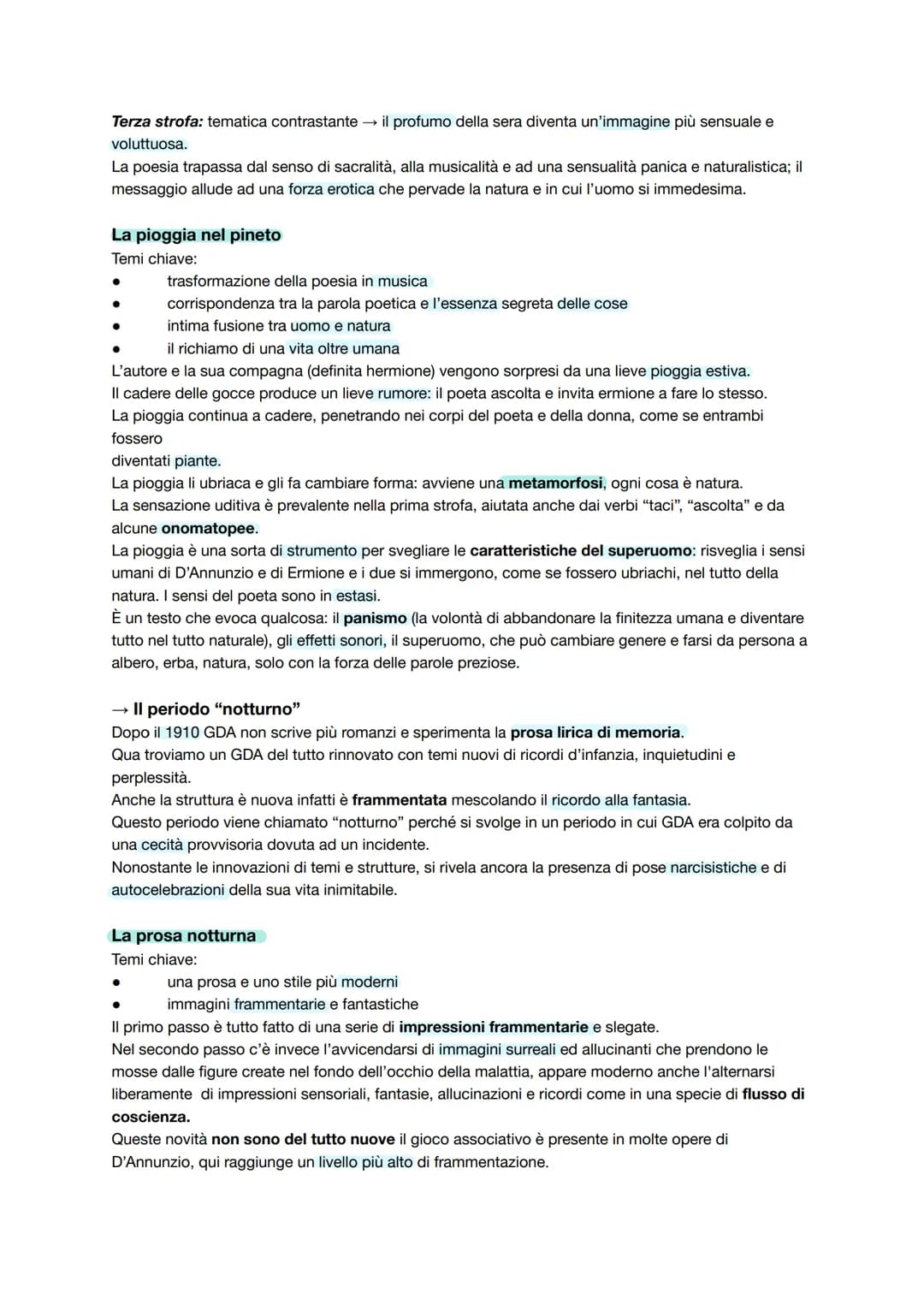 GABRIELE D'ANNUNZIO
→ La vita
La vita di GDA è molto importante perché secondo i principi dell'estetismo, la vita deve essere
un'opera d'art