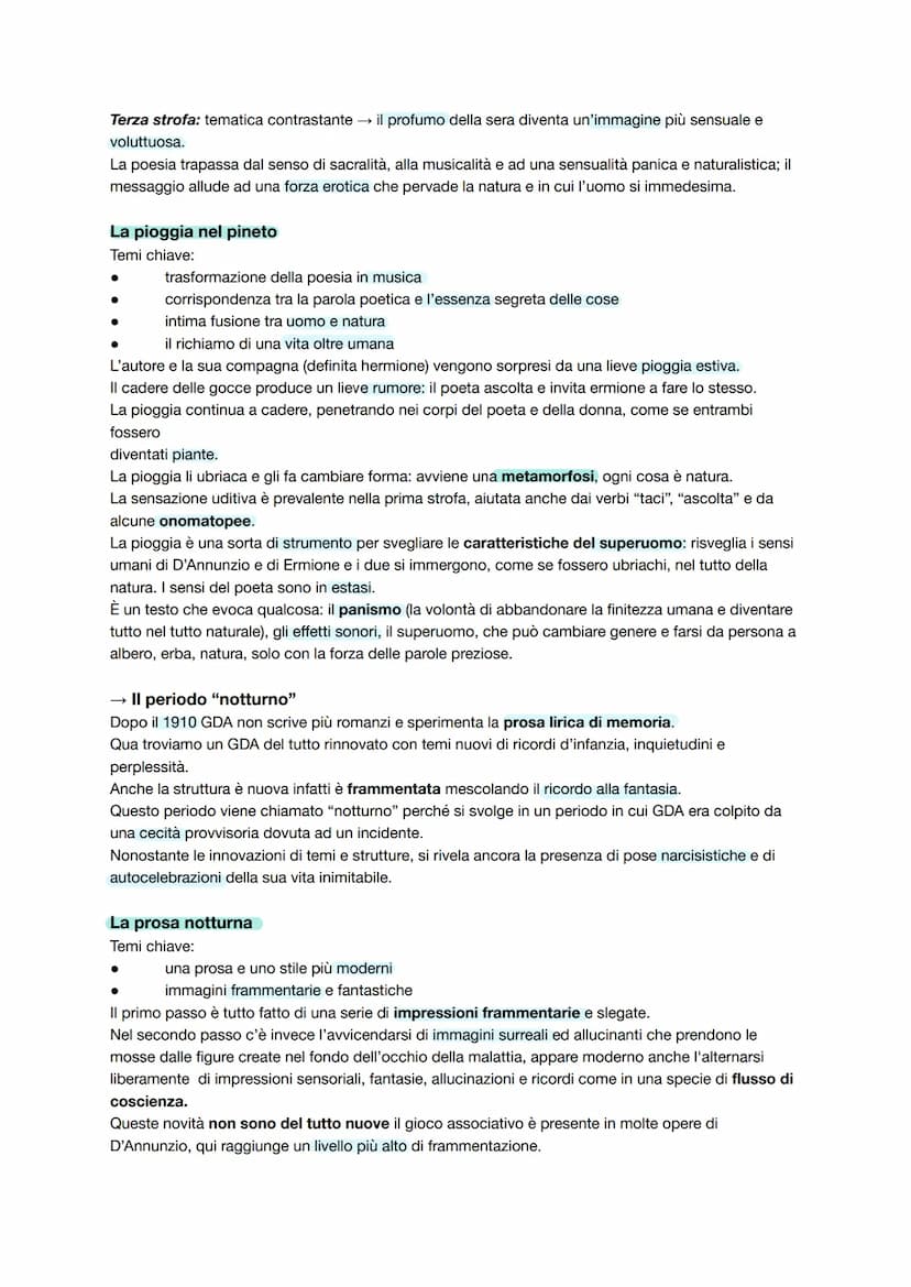 GABRIELE D'ANNUNZIO
→ La vita
La vita di GDA è molto importante perché secondo i principi dell'estetismo, la vita deve essere
un'opera d'art