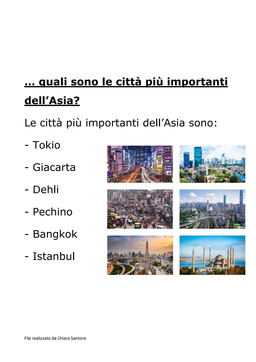 Scopri i Mari e Fiumi dell'Asia e le Sue Città Importanti