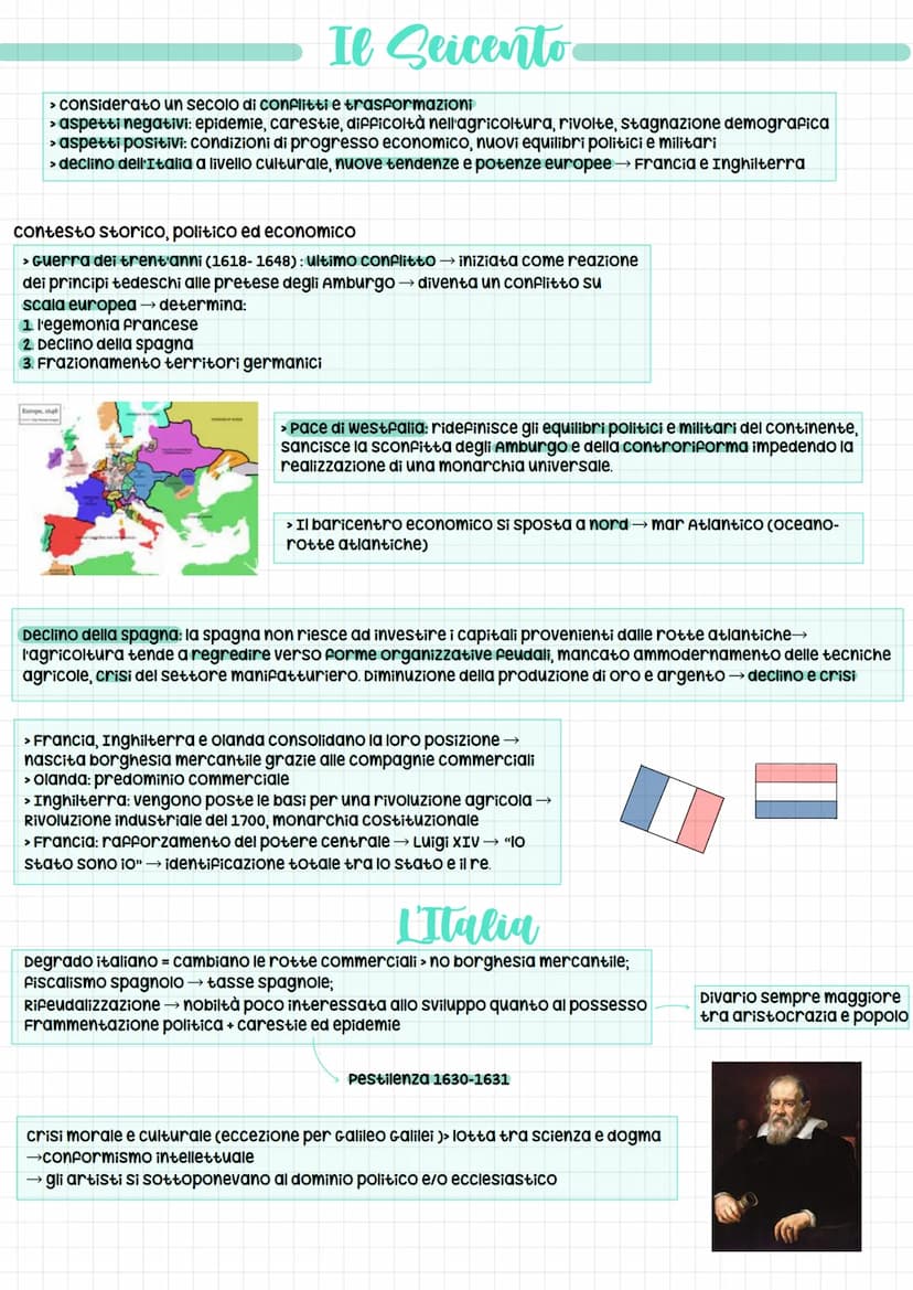 > considerato un secolo di conflitti e trasformazioni
> aspetti negativi: epidemie, carestie, difficoltà nell'agricoltura, rivolte, stagnazi