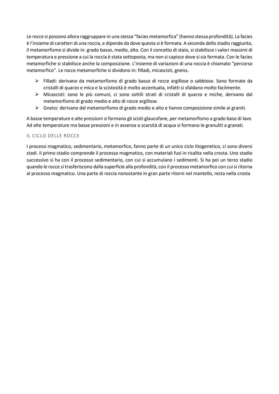 MINERALI E ROCCE
GEOSFERA
Le rocce e i minerali costituiscono la parte solida del pianeta. La parte gassosa viene chiamata atmosfera, la
par
