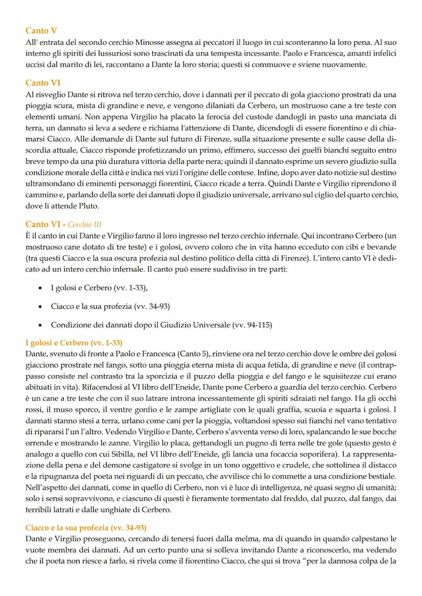 Selva oscura
Porta dell'inferno
Colle
I CERCHIO: Non battezzati/Limbo
II CERCHIO: Lussuriosi
Crosta terrestre.
Antinferno
Acheronte
II CERCH