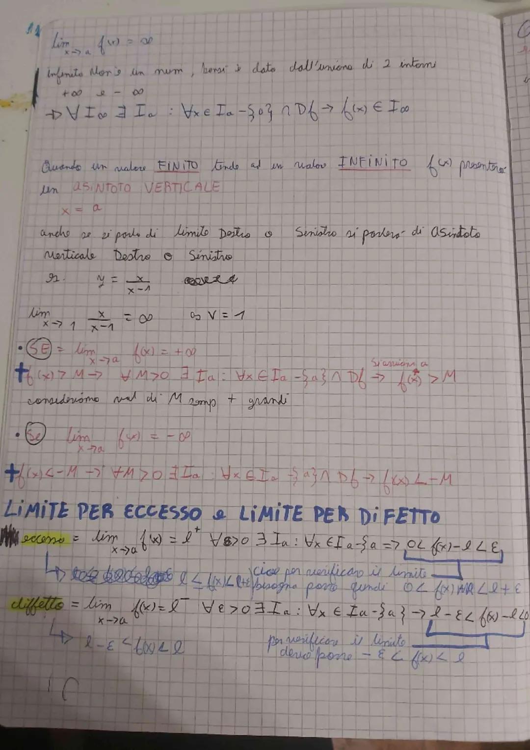 # LIMITI

prendiamo come esempio la funziona $y = \frac{x^2+2x-3}{x-1}$

D=X-1≠0 => X≠1

$f(x) = 4$ x = 1

ci chiediamo -> esistera un punto