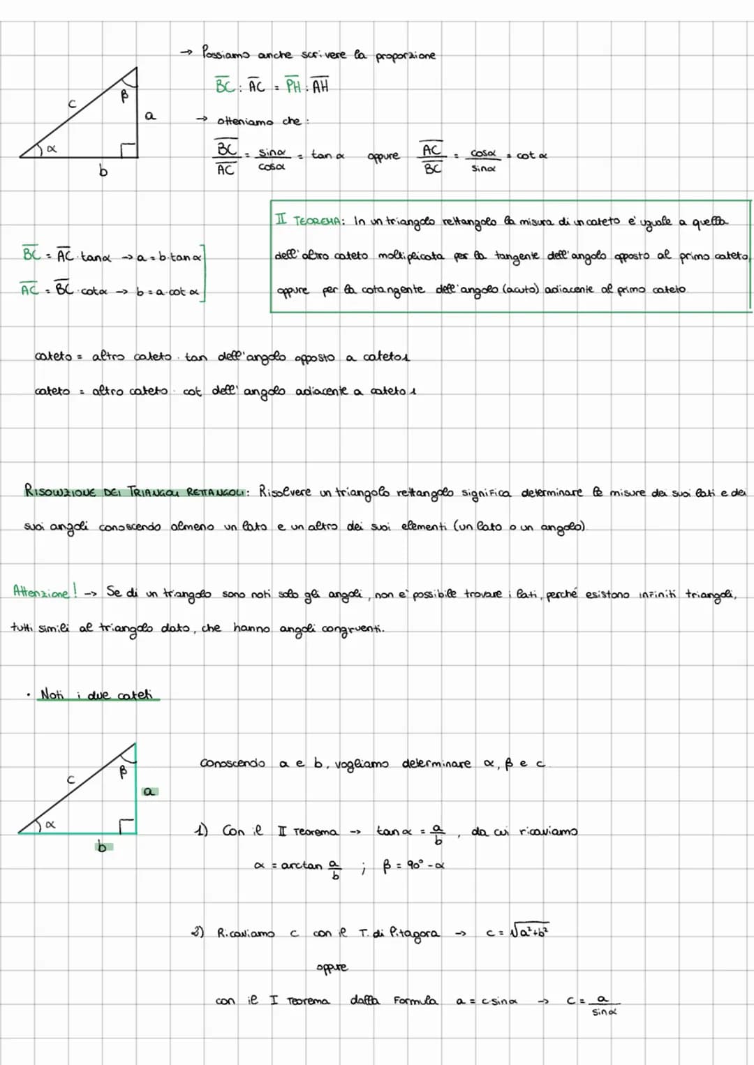 Trigonometria: studia le relazioni metriche Fra i lati e
с
b
४
A
ß
x
с
3
A
TEOREMI SUI TRIANGOLI RETTANGOLI.
19²
A cos de H
с
BC AB
e poiché