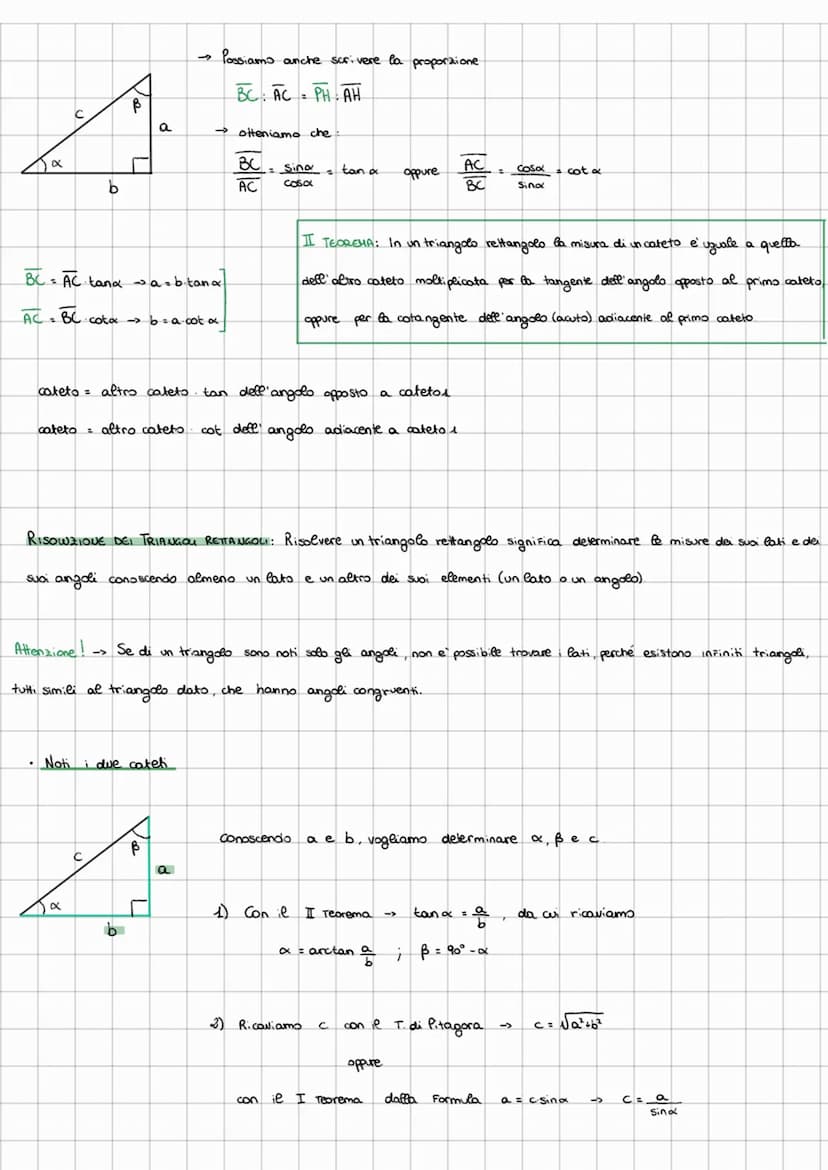 Trigonometria: studia le relazioni metriche Fra i lati e
с
b
४
A
ß
x
с
3
A
TEOREMI SUI TRIANGOLI RETTANGOLI.
19²
A cos de H
с
BC AB
e poiché