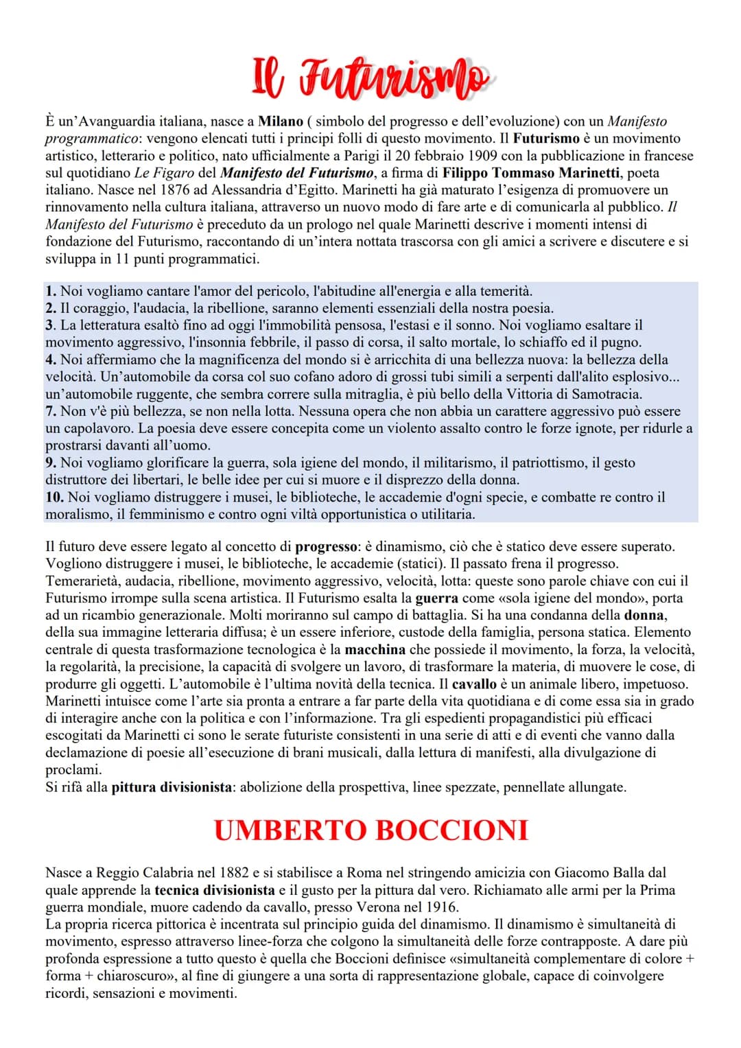 LE AVANGUARDIE
L'Espressionismo
Con il termine avanguardie, tratto dal linguaggio militare, si intendono i vari fenomeni artistico-letterari