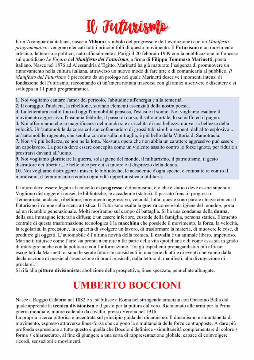 LE AVANGUARDIE
L'Espressionismo
Con il termine avanguardie, tratto dal linguaggio militare, si intendono i vari fenomeni artistico-letterari