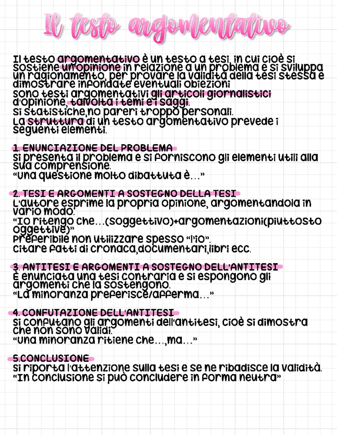 il testo argomentativo 