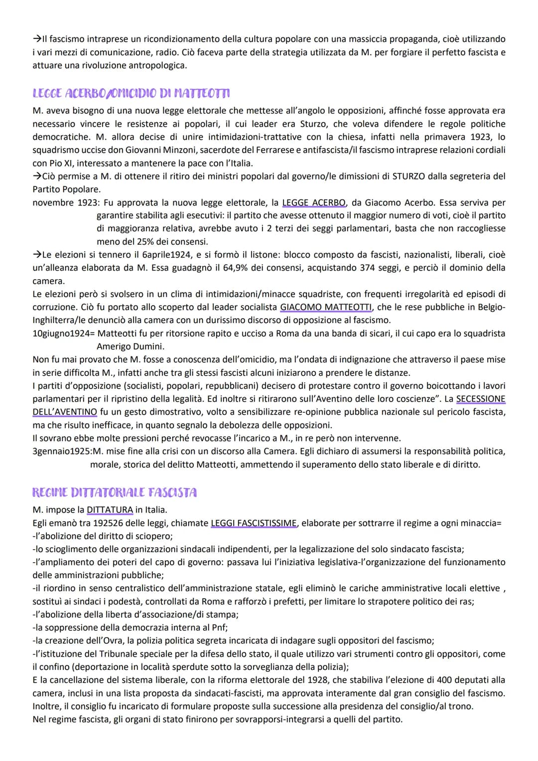 FASCISMO
SITUAZIONE ITALIANA POST-BELLICA
MALCONTENTO DEI LAVORATORI/CRISI ECONOMICA
Le forti tensioni sociali del dopoguerra ebbero un impa