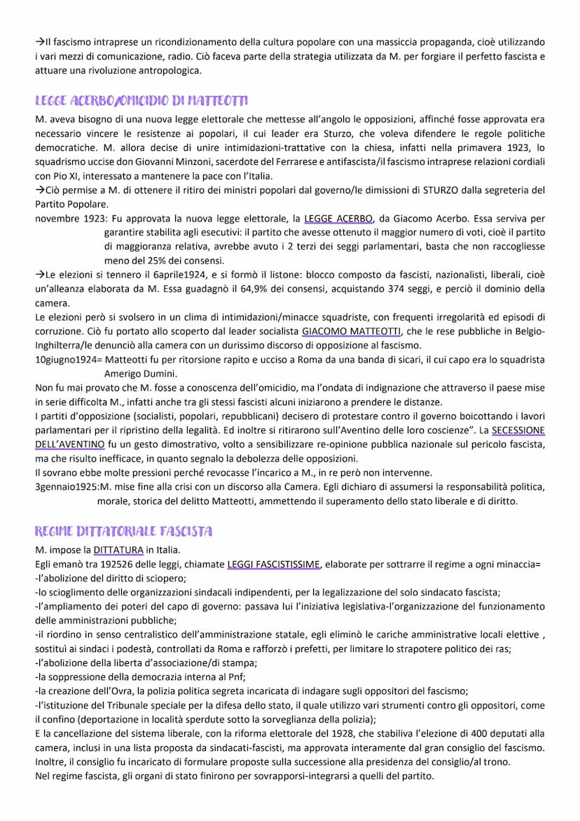 FASCISMO
SITUAZIONE ITALIANA POST-BELLICA
MALCONTENTO DEI LAVORATORI/CRISI ECONOMICA
Le forti tensioni sociali del dopoguerra ebbero un impa