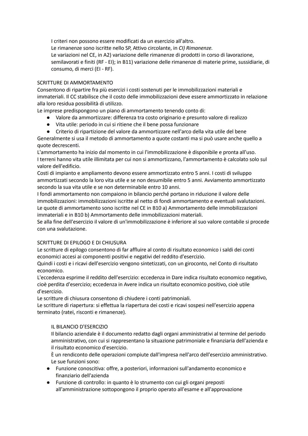 LA CONTABILITA' GENERALE
La contabilità generale, tenuta secondo il sistema del patrimonio e del risultato economico, ha per
oggetto le oper