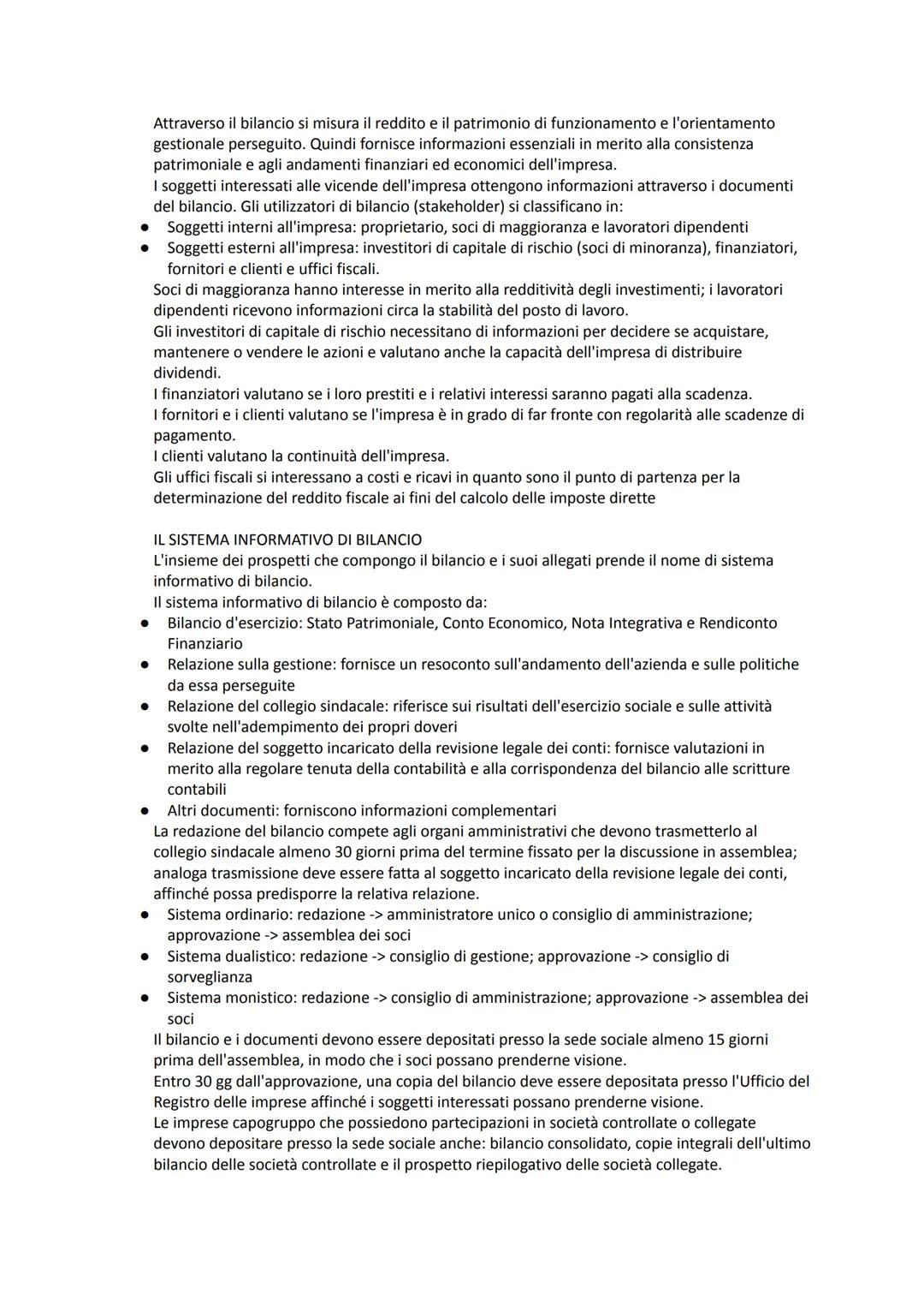 LA CONTABILITA' GENERALE
La contabilità generale, tenuta secondo il sistema del patrimonio e del risultato economico, ha per
oggetto le oper