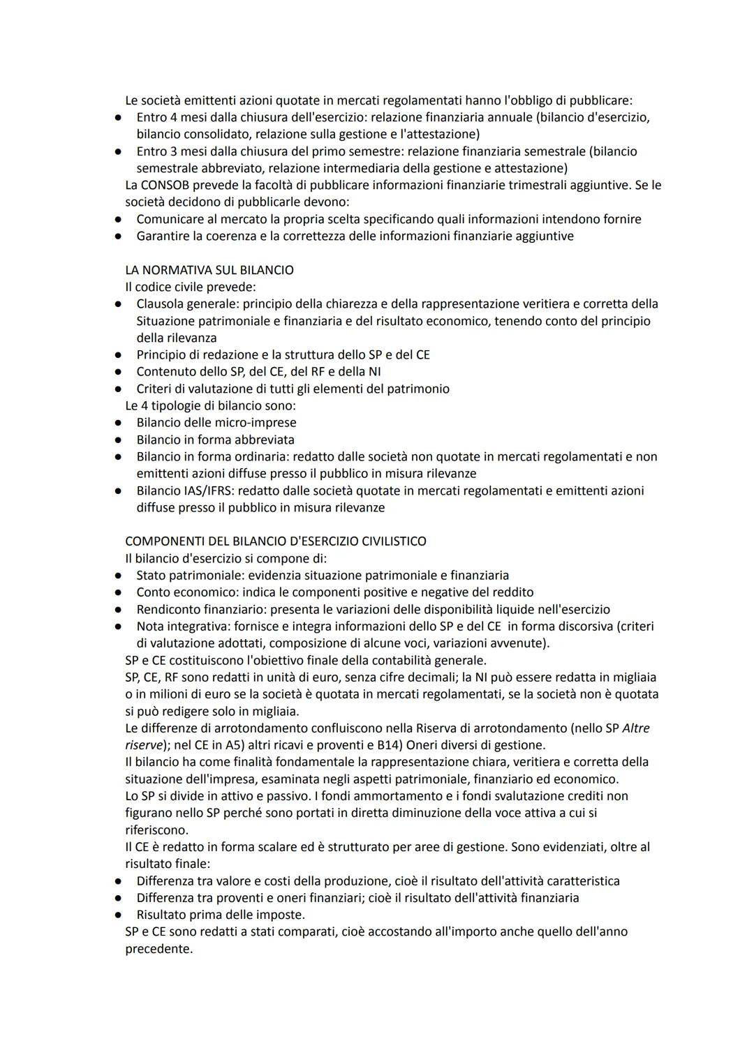 LA CONTABILITA' GENERALE
La contabilità generale, tenuta secondo il sistema del patrimonio e del risultato economico, ha per
oggetto le oper
