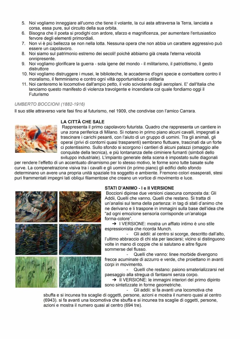 ESPRESSIONISMO
Benché non sia stato un movimento unitario identificato da un quadro tecnico condiviso, alcuni tratti
accomunano le diverse e