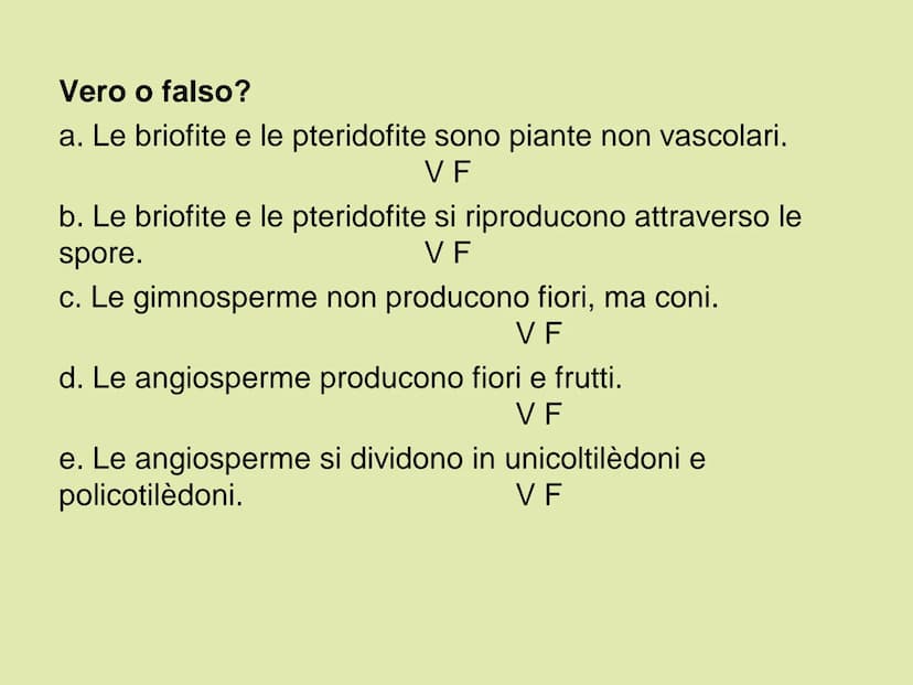 Le
piante Indice
1. Classificare le piante
2. La riproduzione delle angiosperme
3. Radici, fusto, foglie
4. La vita delle piante Classificar