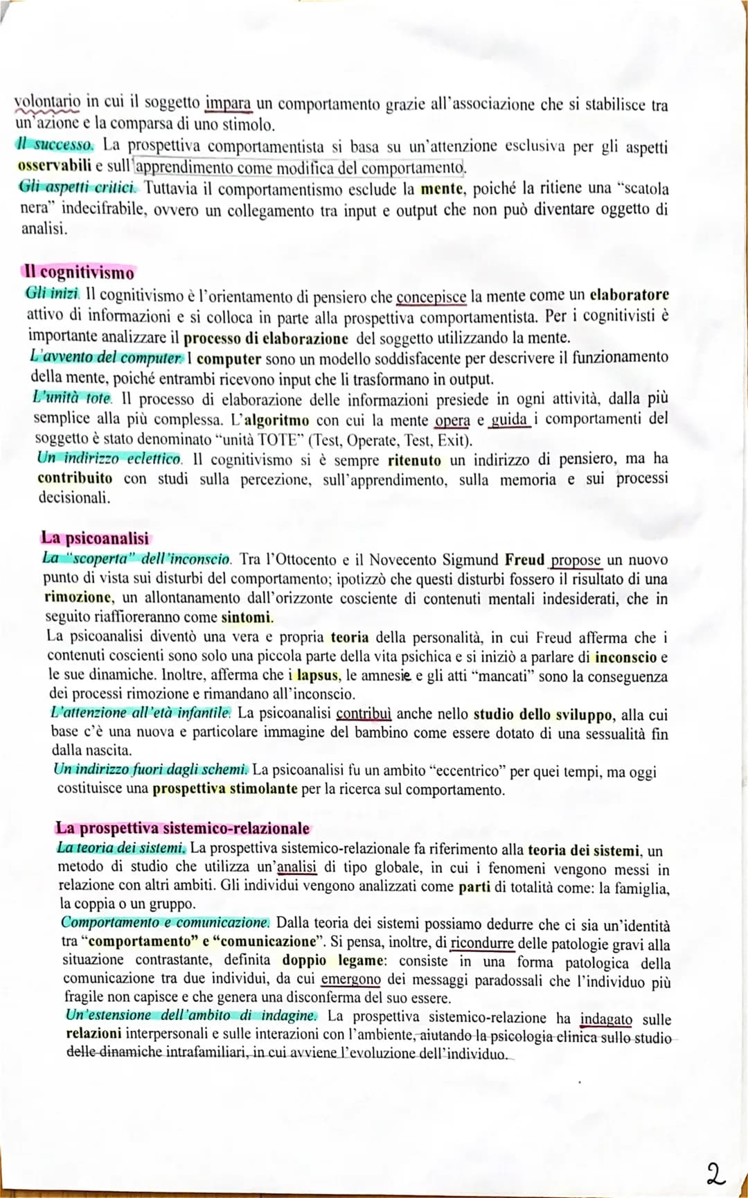 Alice De Rosa
Scienze Umane
LO STUDIO DEL COMPORTAMENTO
E DELLO SVILUPPO
1. Un oggetto di indagine complesso
La psicologia è lo studio scien
