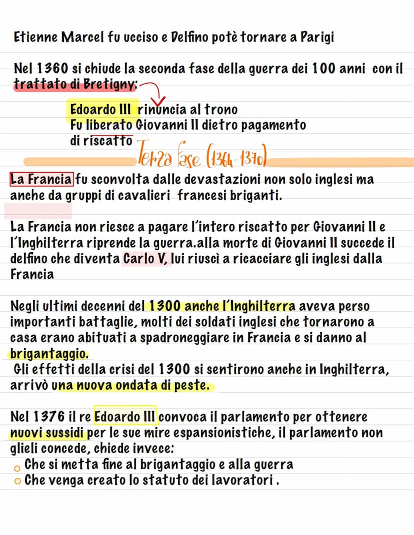 La guerra dei 100 anni
La guerra dei 100 anni si combatte integralmente Nel territorio
Francese. Le cause sono molteplici:
Cause del
medio p