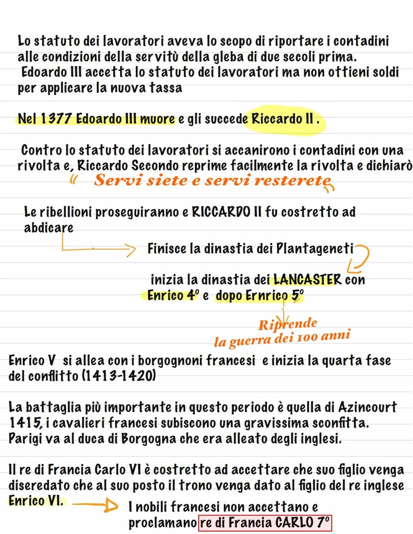 La guerra dei 100 anni
La guerra dei 100 anni si combatte integralmente Nel territorio
Francese. Le cause sono molteplici:
Cause del
medio p