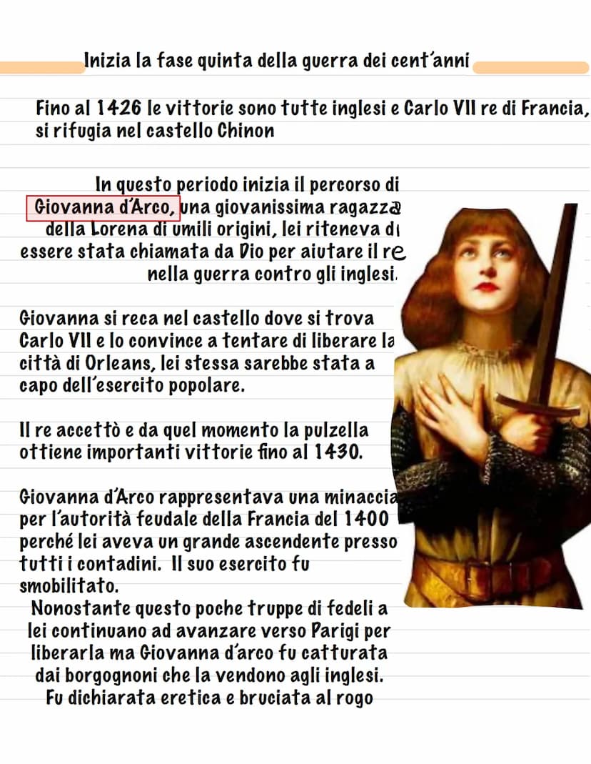 La guerra dei 100 anni
La guerra dei 100 anni si combatte integralmente Nel territorio
Francese. Le cause sono molteplici:
Cause del
medio p
