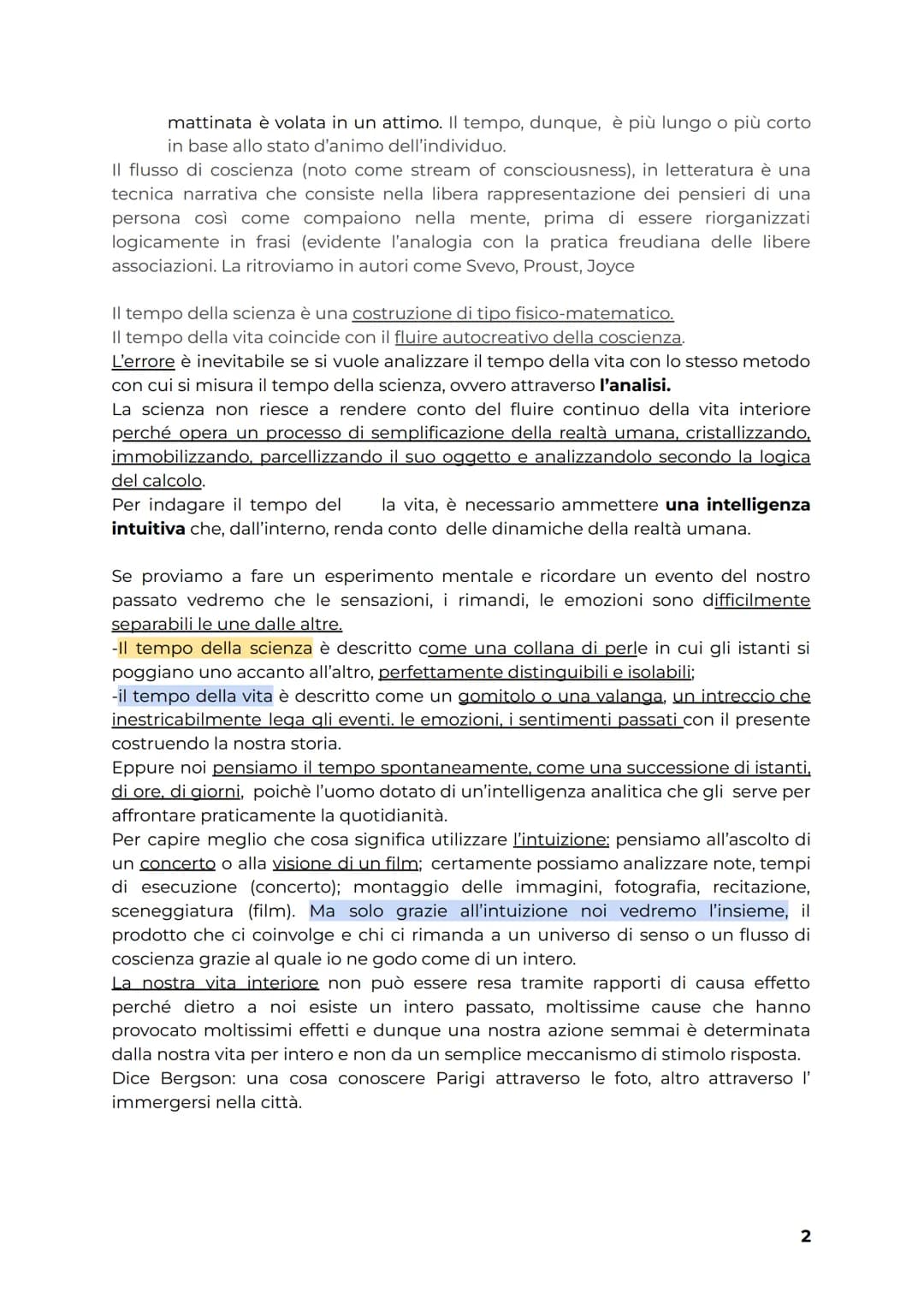 HENRI BERGSON (1859-1941)
Henri Bergson appartiene alla corrente dello spiritualismo, attiva nella seconda
metà dell'Ottocento Lo spirituali