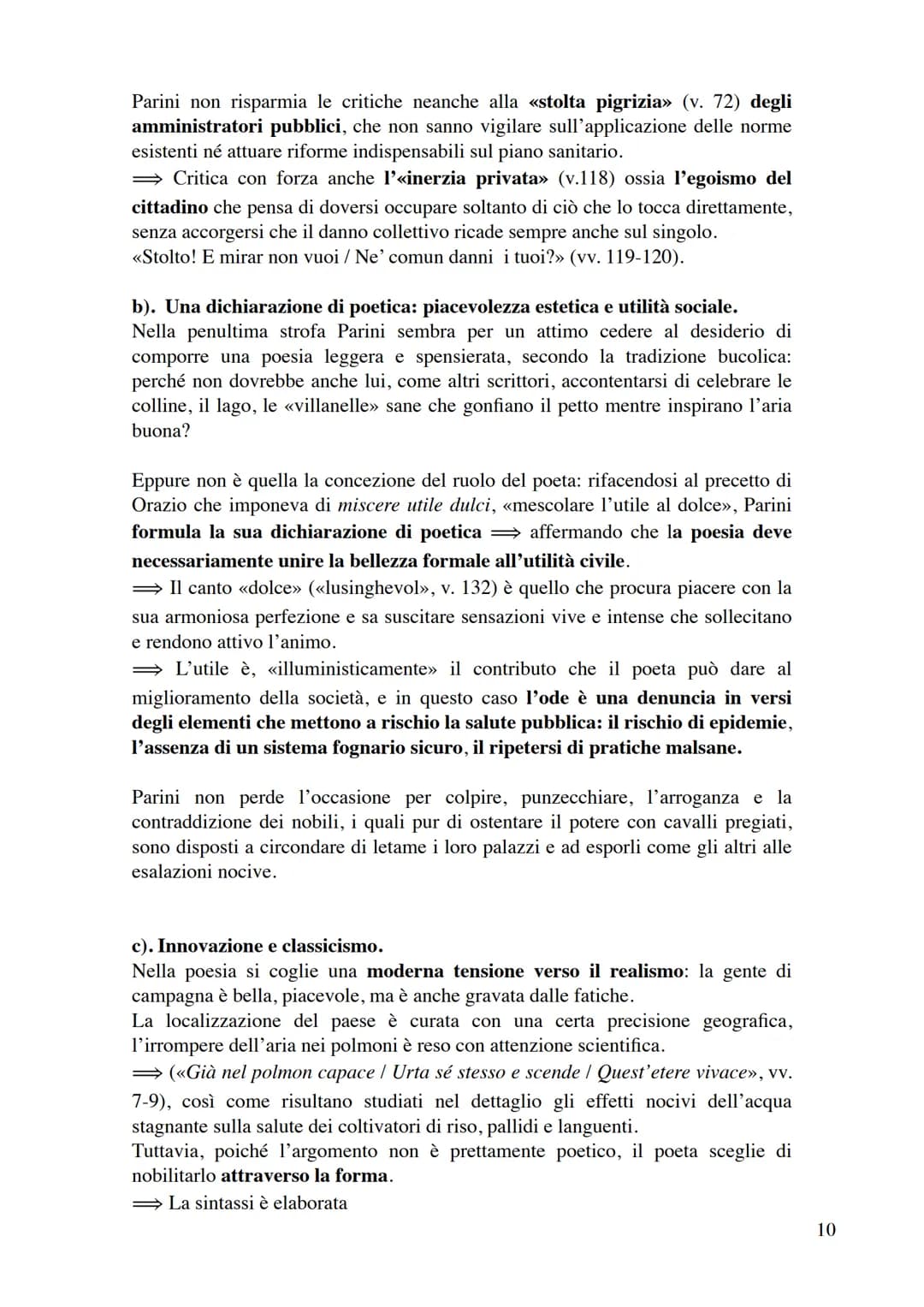 Giuseppe Parini.
Con la sua personalità Parini segna la cultura milanese per oltre quarant'anni.
Non soltanto si impone come poeta ma anche 