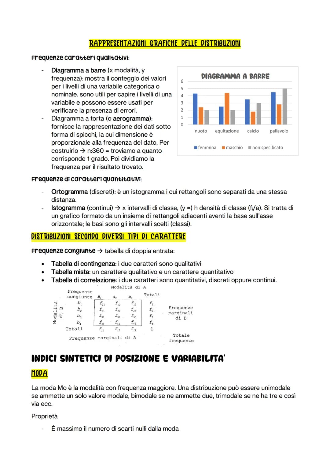 STATISTICA
La statistica inferenziale ci permette di trarre sulla popolazione complessiva a partire
dall'indagine sul campione, non sono cer