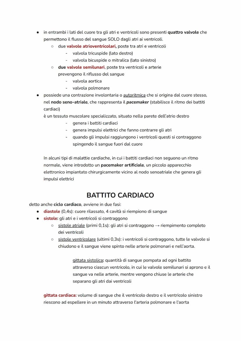 Apparato circolatorio
diffusione: movimento spontaneo delle molecole da un'area più concentrata ad una con
concentrazione minore
due tipi di