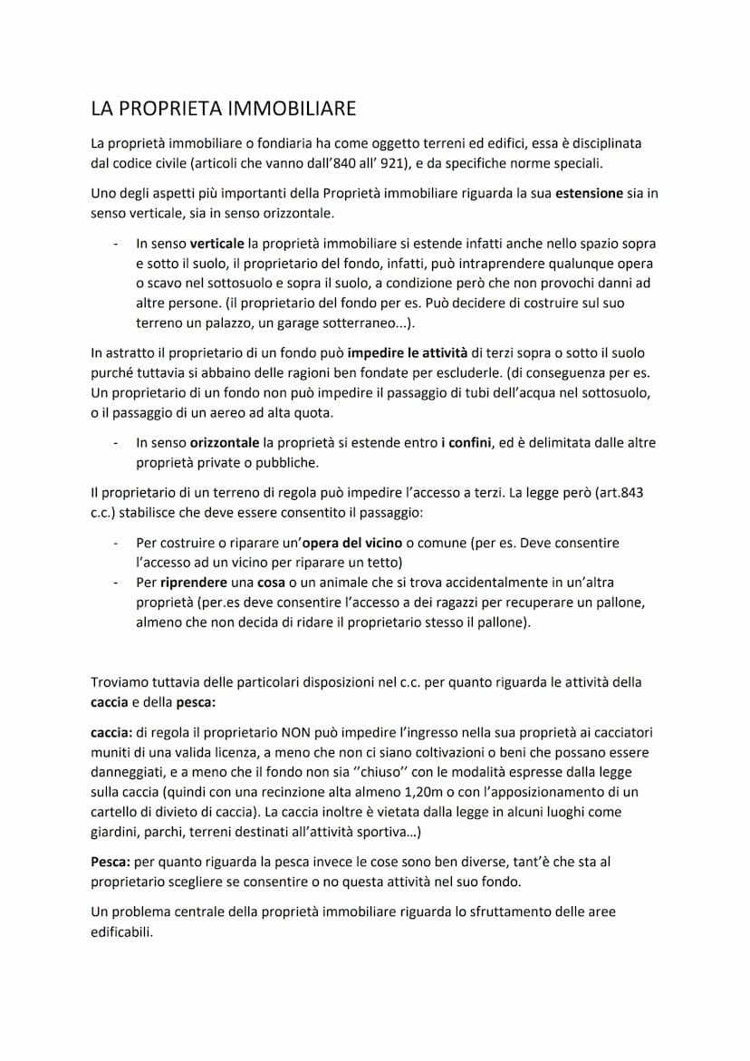 LA PROPRIETÀ
La proprietà è uno dei diritti reali più importanti e conosciuti, ognuno di noi infatti è
proprietario di alcuni beni: dagli ab