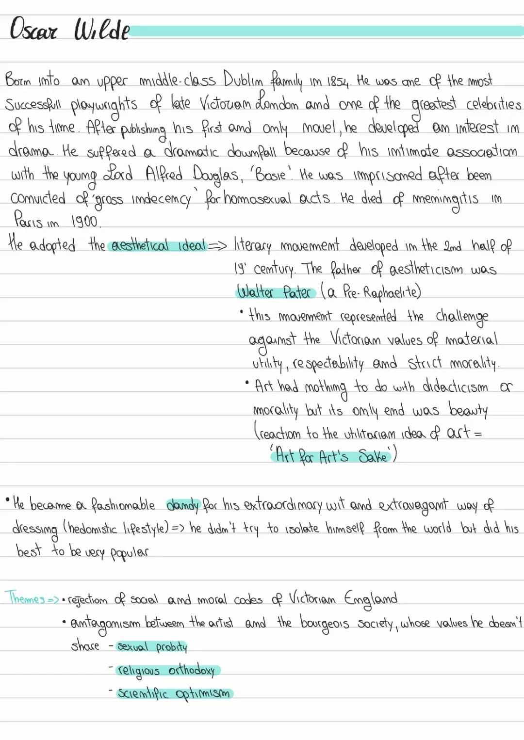 All About Oscar Wilde: Important Works, Life Summary, and Dorian Gray Insights