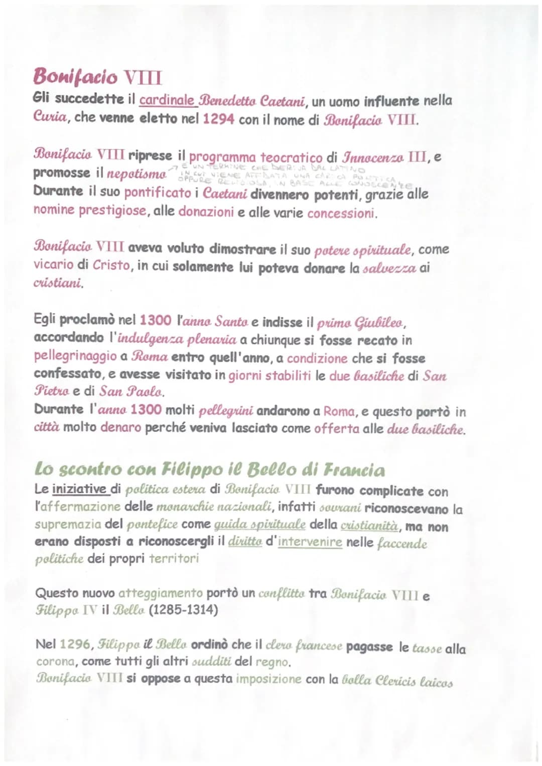 Il consolidamento del potere politico papale
Innocenzo III durante il suo pontificato aveva seguito un programma
teocratico, per cercare di 
