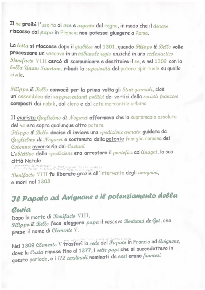 Il consolidamento del potere politico papale
Innocenzo III durante il suo pontificato aveva seguito un programma
teocratico, per cercare di 