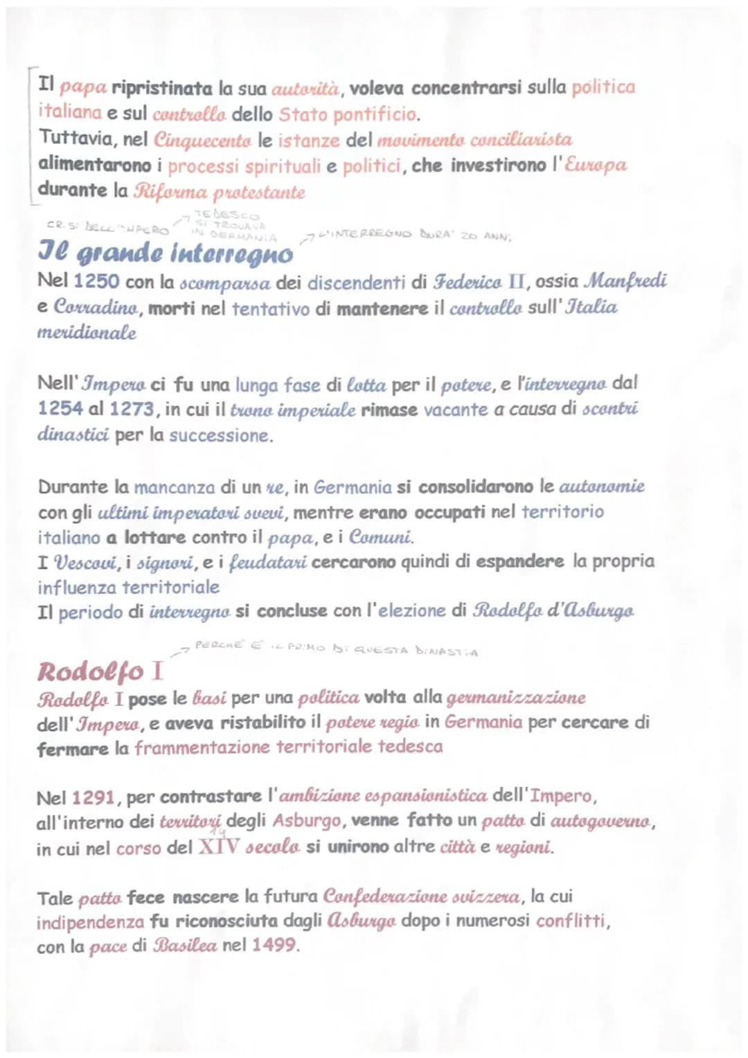 Il consolidamento del potere politico papale
Innocenzo III durante il suo pontificato aveva seguito un programma
teocratico, per cercare di 