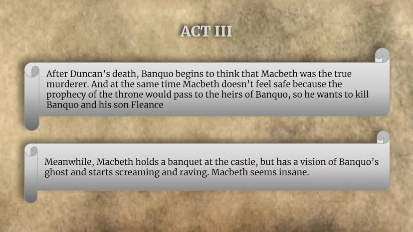 
<h3 id="acti">Act I</h3>
<p>The play opens with the news of an attempted invasion by the Norwegians, supported by the Thane of Cawdor, whic