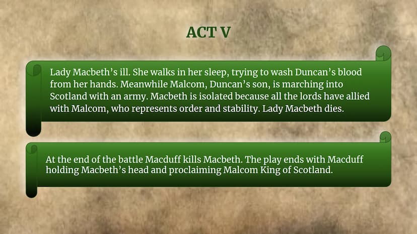 
<h3 id="acti">Act I</h3>
<p>The play opens with the news of an attempted invasion by the Norwegians, supported by the Thane of Cawdor, whic