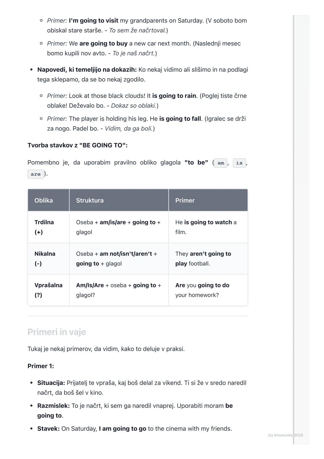 # Prihodnjik (Future Simple -
will/won't, be going to)

Uvod v prihodnjik

Prihodnjik (Future Tense) uporabljamo, ko govorimo o stvareh, ki 