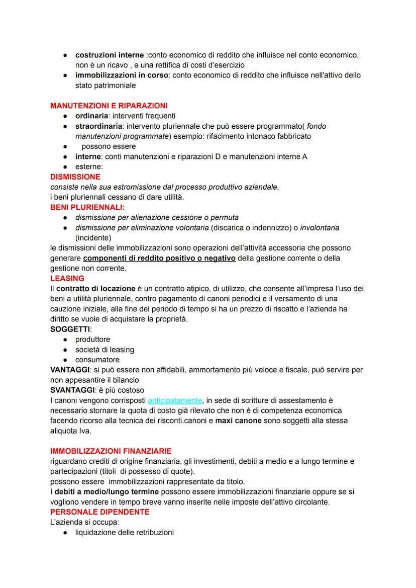 CONTABILITÀ GENERALE
la contabilità generale ha per oggetto le operazioni di gestione dell'impresa, composta da
conti finanziari e conti eco