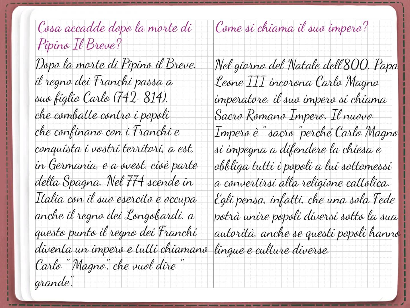 Date 27/01/23

Weather

mood storia

CARLO MAGNO

e

L'IMPERO

CAROLINGIO Cosa accadde dopo la morte di
Pipino Il Breve?

Dopo la morte di P