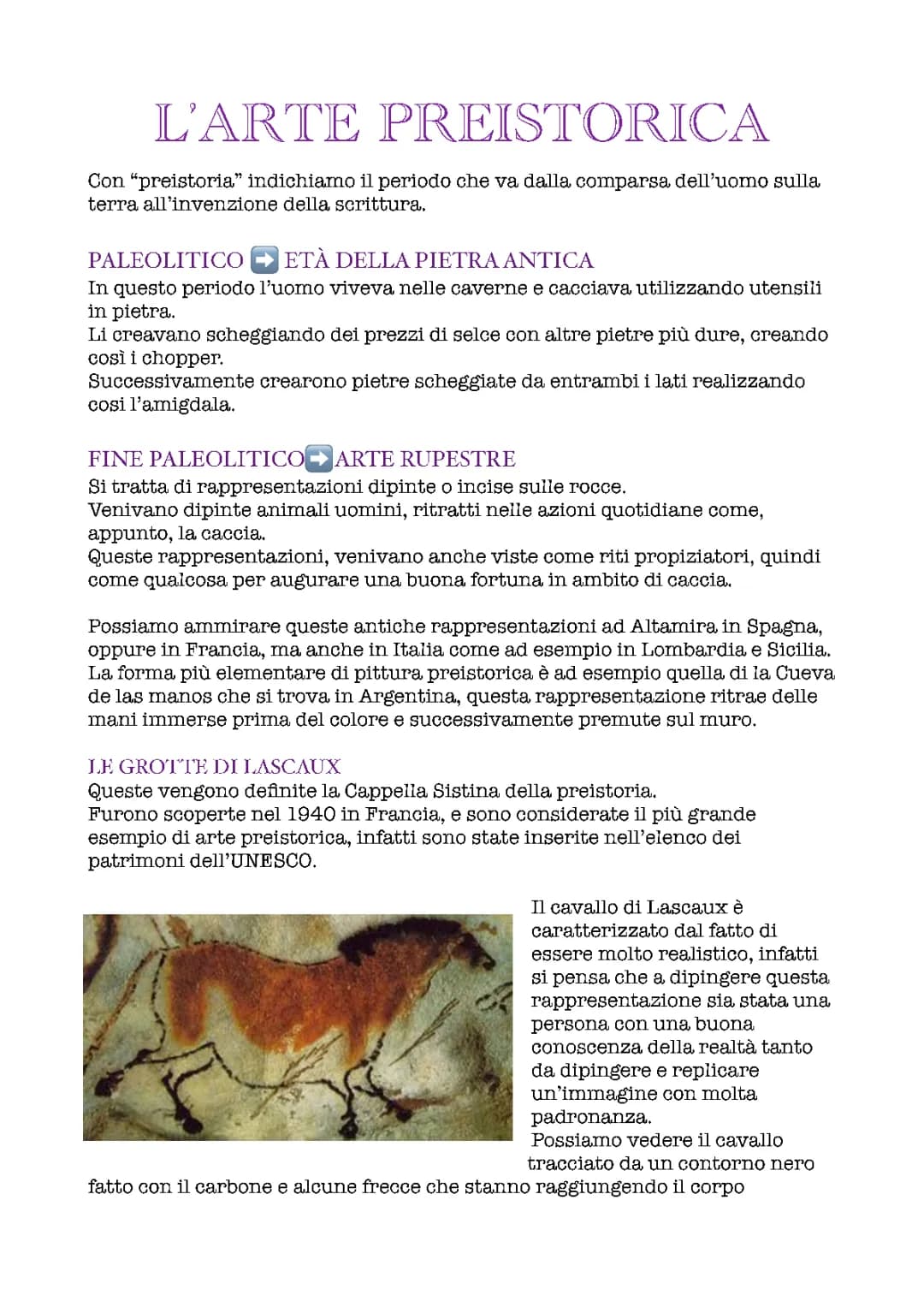 Arte Preistorica in Italia: Grotte di Lascaux e Venere di Willendorf