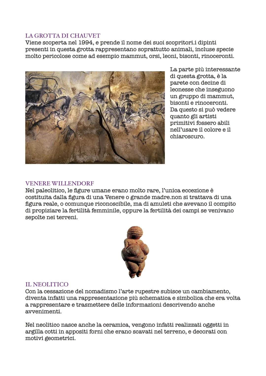 L'ARTE PREISTORICA
Con "preistoria" indichiamo il periodo che va dalla comparsa dell'uomo sulla
terra all'invenzione della scrittura.
PALEOL