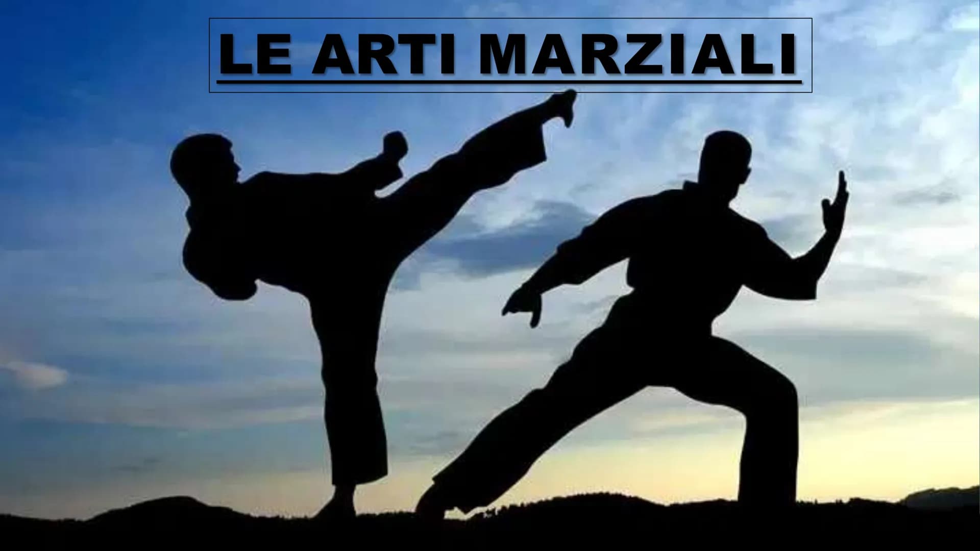 LE ARTI MARZIALI
香 INTRODUZIONE ALLE ARTI MARZIALI
Con «arti marziali» si intende un
insieme di pratiche fisiche e mentali
legate al combatt