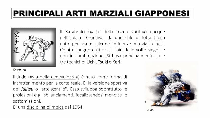LE ARTI MARZIALI
香 INTRODUZIONE ALLE ARTI MARZIALI
Con «arti marziali» si intende un
insieme di pratiche fisiche e mentali
legate al combatt