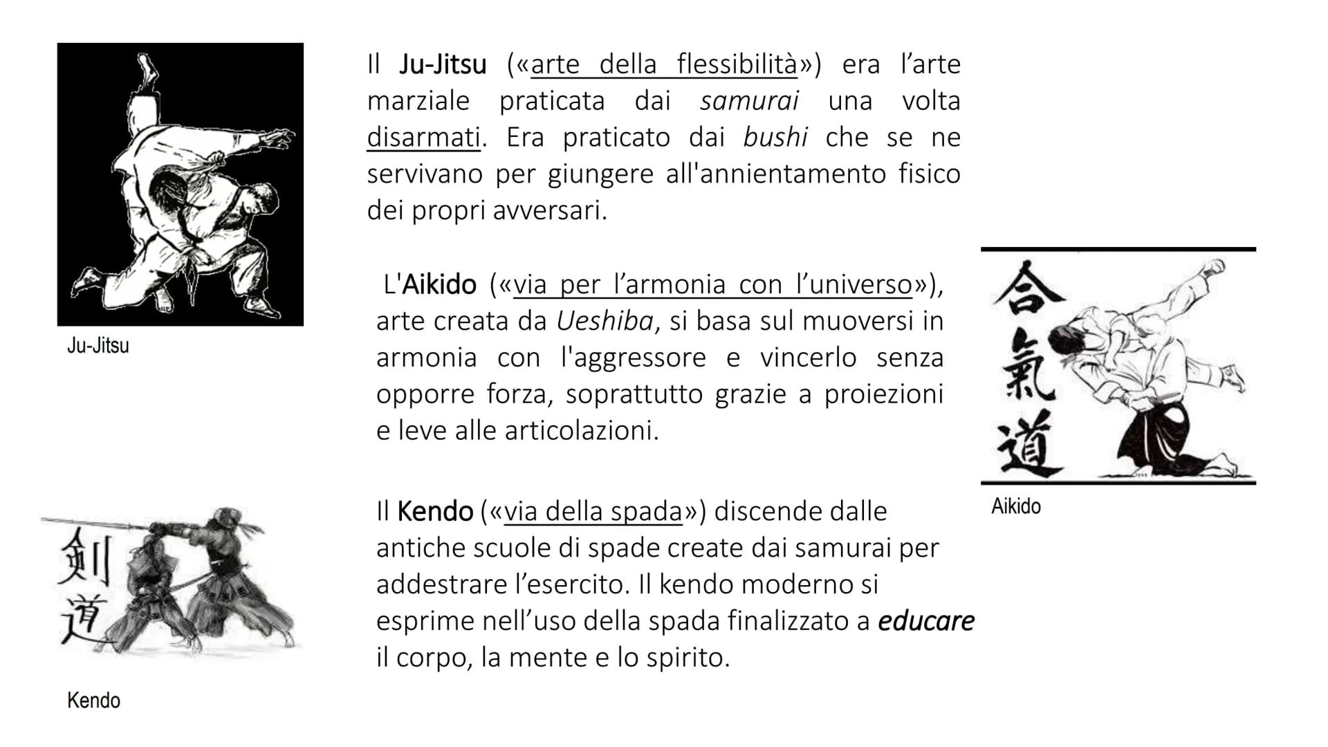 LE ARTI MARZIALI
香 INTRODUZIONE ALLE ARTI MARZIALI
Con «arti marziali» si intende un
insieme di pratiche fisiche e mentali
legate al combatt