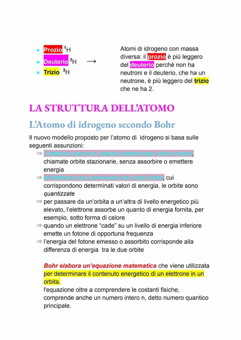 LE PARTICELLE DELL'ATOMO
Gli atomi di tutti gli elementi sono formati da 3 particelle
fondamentali:
Elettrone = (e) Ha una carica elettrica 