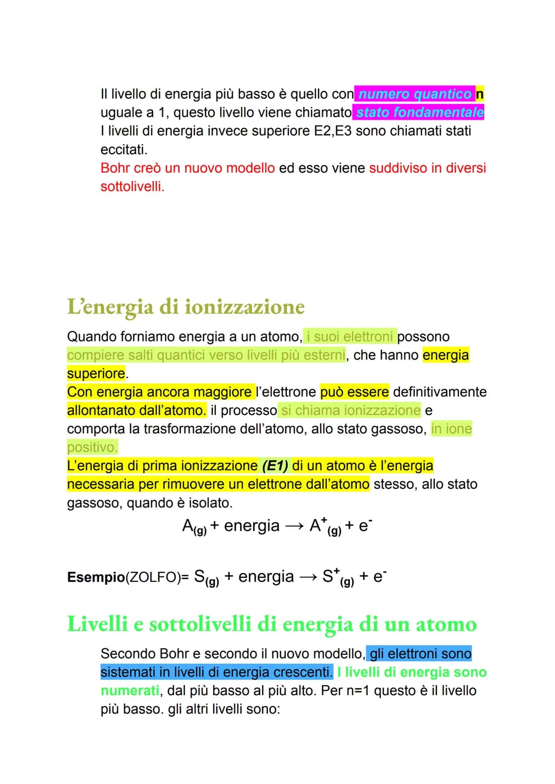 LE PARTICELLE DELL'ATOMO
Gli atomi di tutti gli elementi sono formati da 3 particelle
fondamentali:
Elettrone = (e) Ha una carica elettrica 