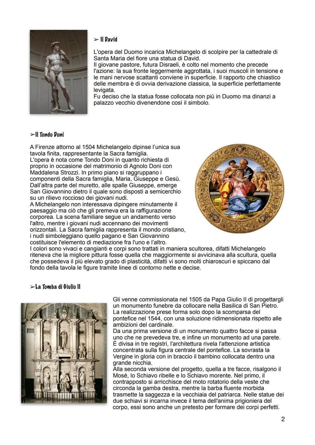 # Michelangelo Buonarroti

Michelangelo nasce il 6 marzo 1475 a caprese in provincia di Arezzo, figlio di
Ludovico Buonarroti, il podestà.
I