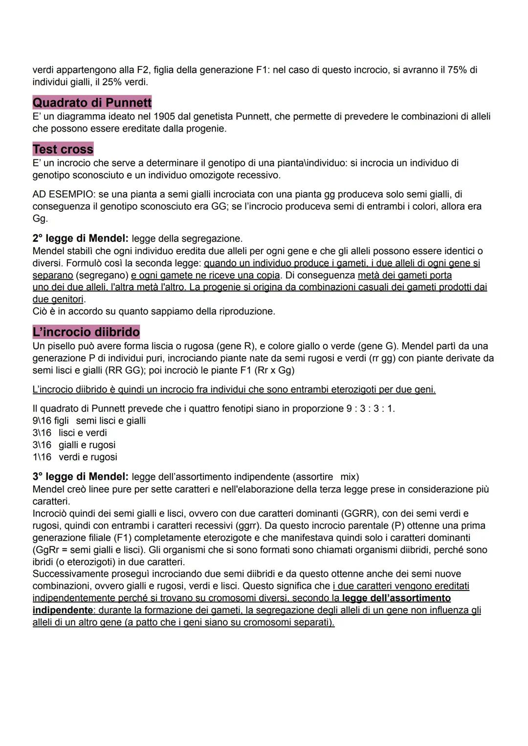 La genetica
La parola genetica deriva da gene, che è un tratto di DNA e quindi contiene le informazioni di un individuo.
II DNA è invece una