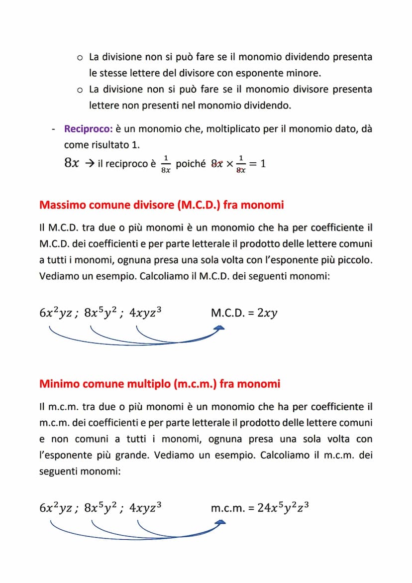 I MONOMI
Si dice monomio il prodotto tra un numero e una o più lettere.
Queste ultime possono essere elevate a potenza con esponente
un nume